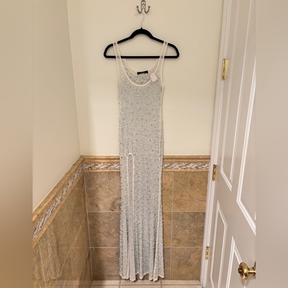 Akira maxi gem dress with slit - XS/S
